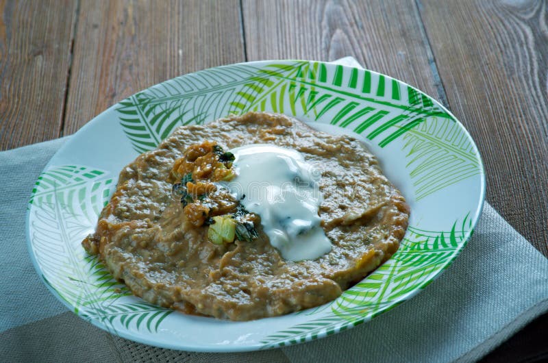 Persian Eggplant Dip stock images