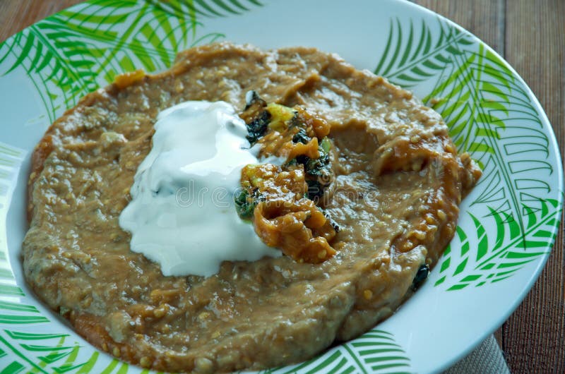 Persian Eggplant Dip stock image. Image of puree, eggplant 77266691