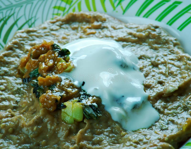 Persian Eggplant Dip royalty free stock images