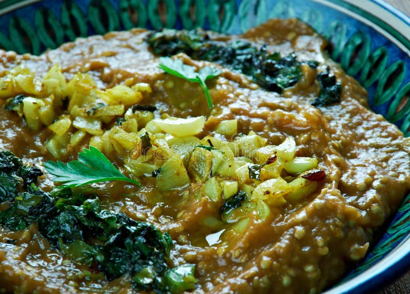 Persian Eggplant Dish stock photography