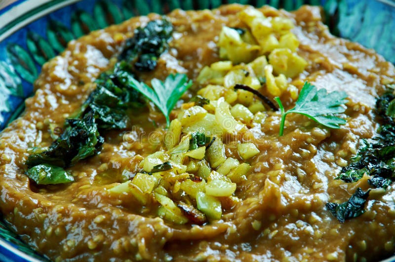 Persian Eggplant Dish stock photos