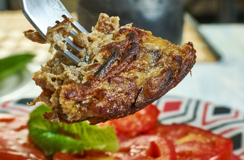 Persian KooKoo Bademjan royalty free stock photo