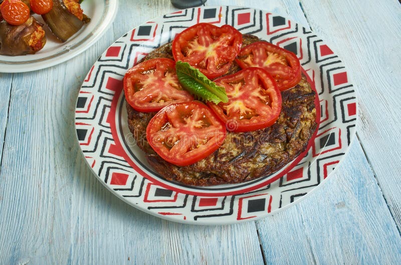 Persian KooKoo Bademjan royalty free stock image