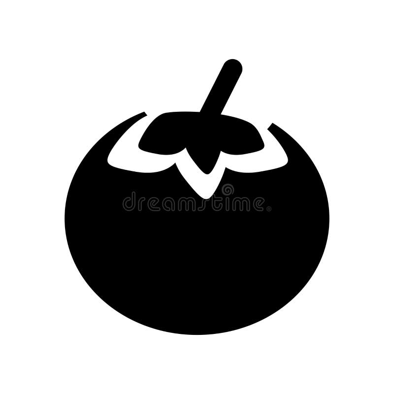 Persimmon icon. Trendy Persimmon logo concept on white background from Fruits and vegetables collection vector illustration Persimmon icon. Trendy Persimmon logo concept on white background from Fruits and vegetables collection vector illustration