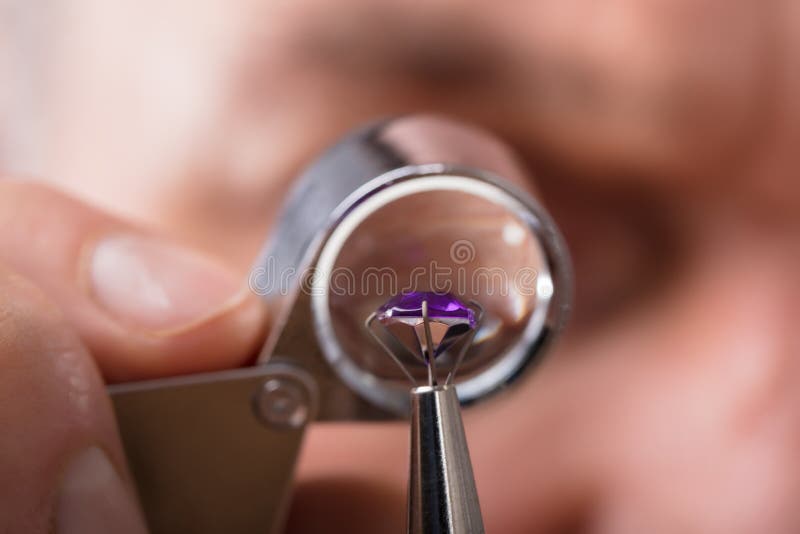 Jewelry Quality Control stock image. Image of lens, appraiser 33343331
