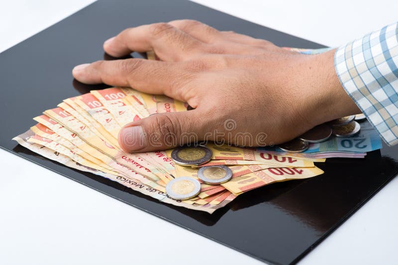 A person hoarding all the money and documents for their own benefit