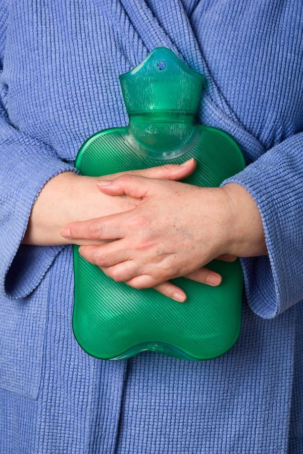 Person Holding Hot Water Bottle Stock Image Image of person, body 7640331