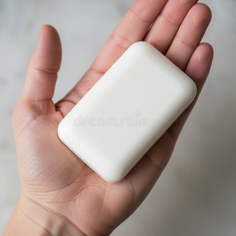 A person holds a rectangular bar stock illustration