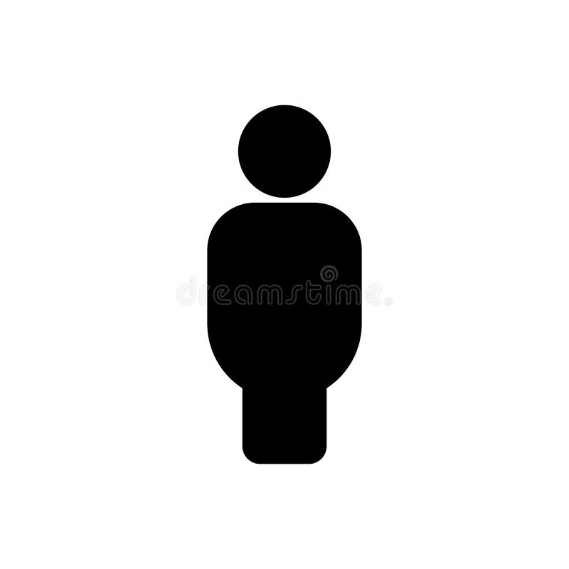 Person icon, isolated stock vector. Illustration of button - 160444635