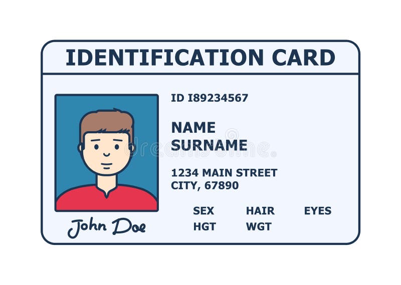 Person identification badge. 