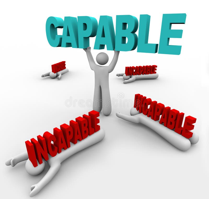 Person Lifts Word capable - d'autres écrasés par rejet illustration libre de droits Person Lifts Word capable - d'autres écrasés par rejet illustration libre de droits