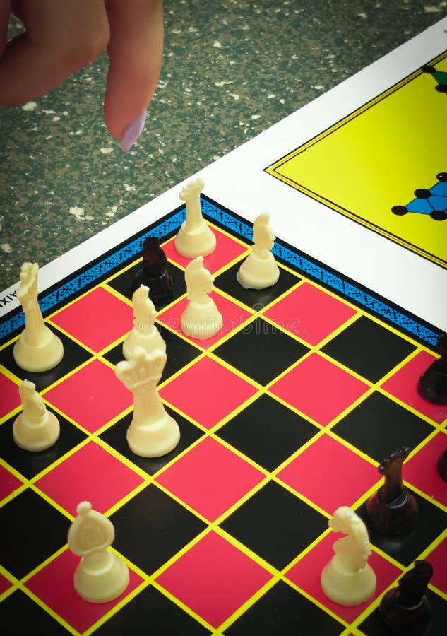 Person Playing Chess Mind Game. Leisure Strategic Game. People Active