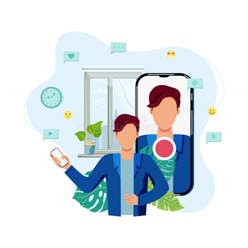 Person is Recording Video on Smartphone at Home Stock Vector - Illustration of channel, smartphone: 186907959 Person is Recording Video on Smartphone at Home Stock Vector - Illustration of channel, smartphone: 186907959