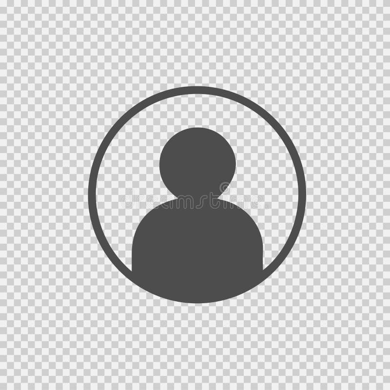 Person silhouette vector icon eps 10. royalty free illustration