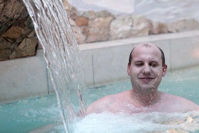 Person under the shower stock photo. Image of leisure - 38243966