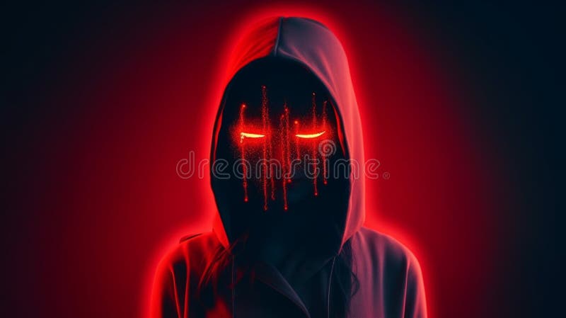 Person Wearing Red Hoodie Graffiti No Face Background Wallpaper Ai ...