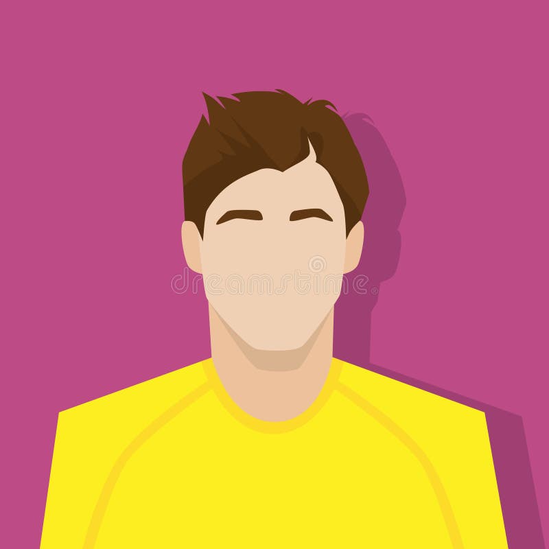 Persona casual del retrato masculino del avatar del icono del perfil libre illustration Persona casual del retrato masculino del avatar del icono del perfil libre illustration