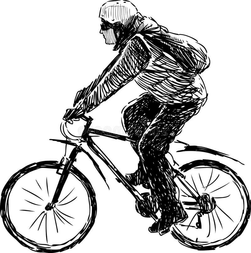 Montar a Caballo Del Hombre Del Adulto En La Bicicleta De La Montaña Foto  de archivo - Imagen de pérdida, hierba: 356804