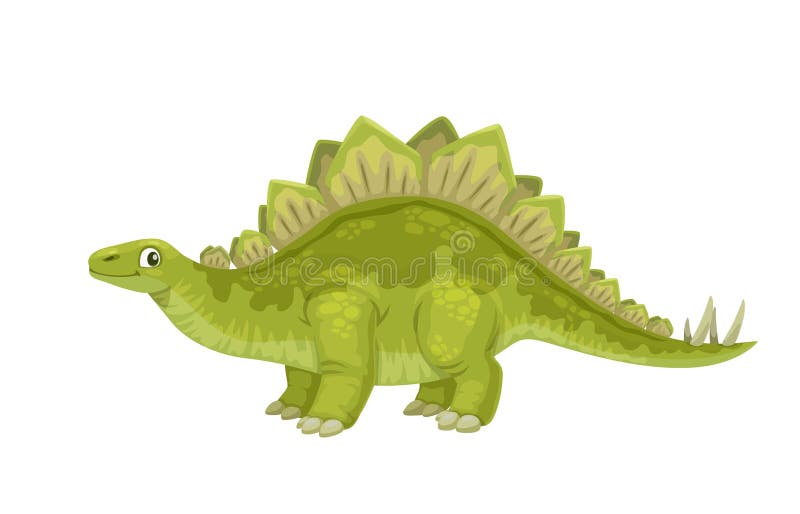 Personagem Dinossauro Haplocanthosaurus Desenhos Animados Vetor