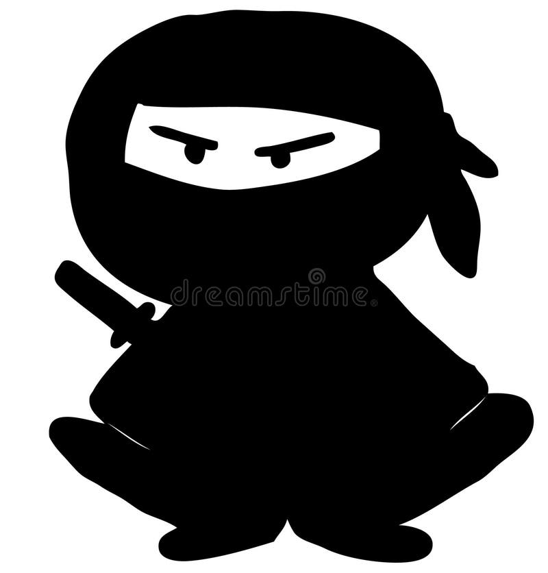 Grupo Bonito Do Gato Do Ninja Dos Desenhos Animados Ilustração do Vetor -  Ilustração de samurai, jogo: 89671067