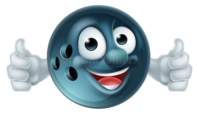 Personagem de banda desenhada do boliches ilustração royalty free Personagem de banda desenhada do boliches ilustração royalty free