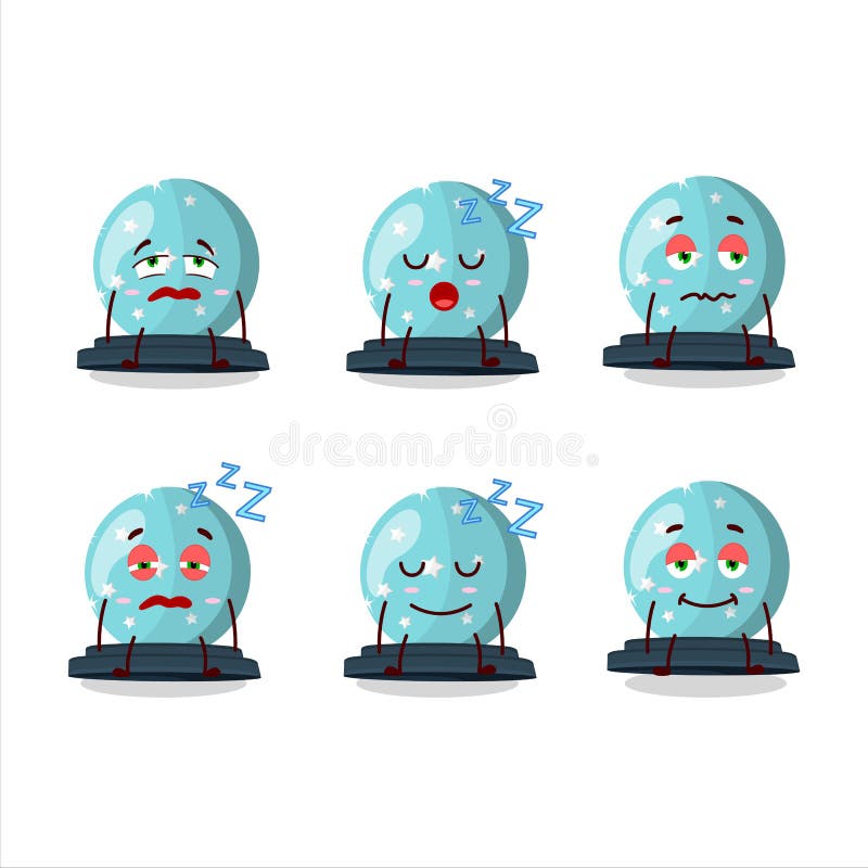 Personagem Desenho Animado Bola Cristal Mágico Com Expressão Triste  Ilustração imagem vetorial de kongvector© 488740254