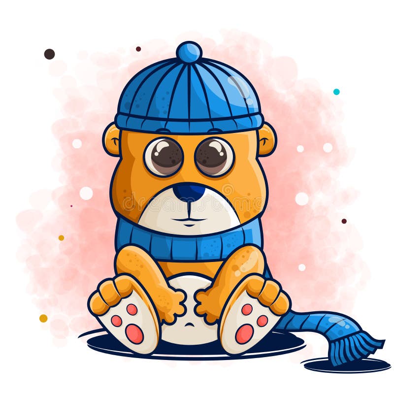 urso vetor cartoon clipart anime fofo personagem modelo ilustração desenho  4758687 Vetor no Vecteezy