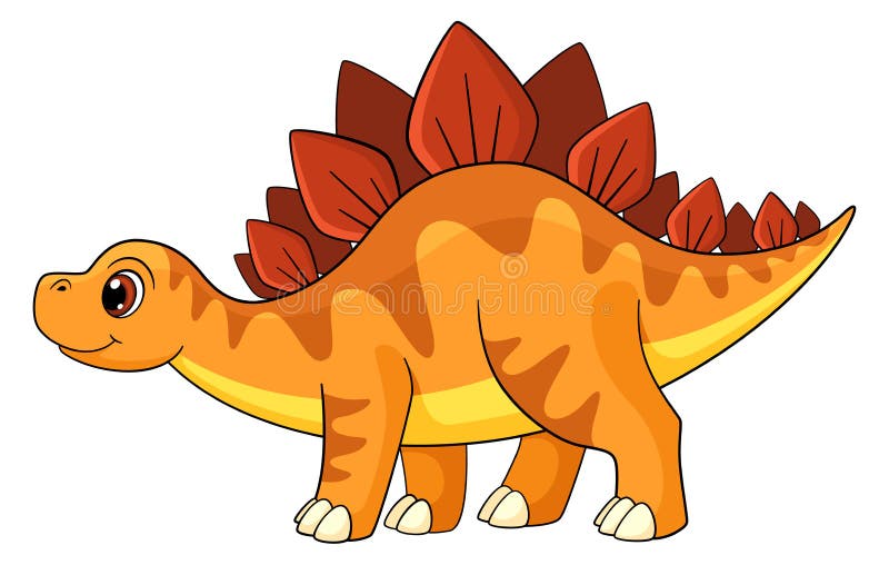 Desenho Animado. Dinossauro Rosa. Mascote Da Criatura Réptil