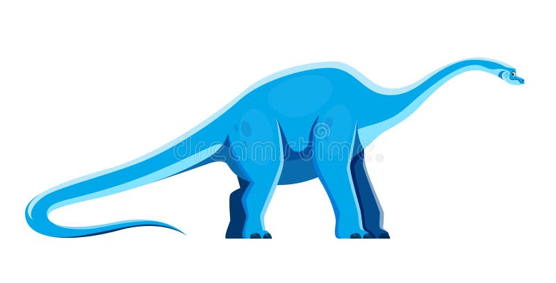 Personagem Dinossauro Haplocanthosaurus Desenhos Animados Vetor