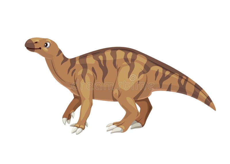 Ilustração em vetor de dinossauro de desenho animado bonito personagem  animal antigo