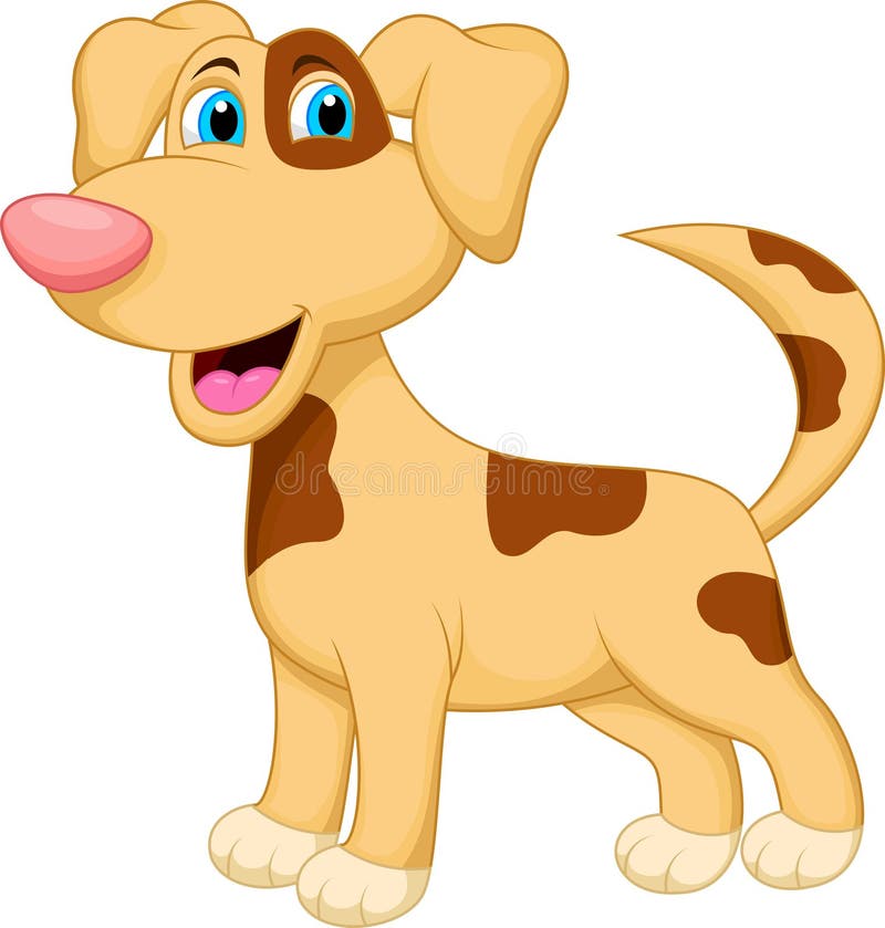 Illustration of dog cartoon character. Illustration of dog cartoon character