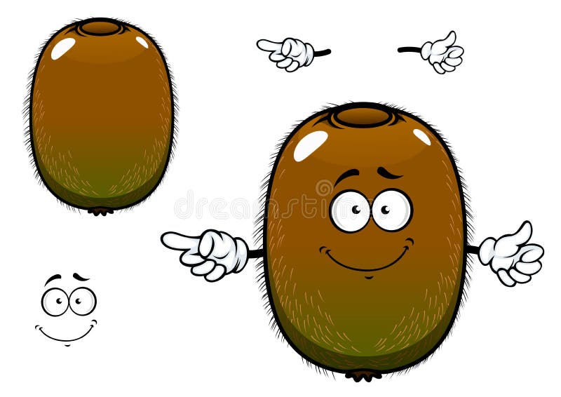 Personaggio dei cartoni animati sfocato del kiwi royalty illustrazione gratis
