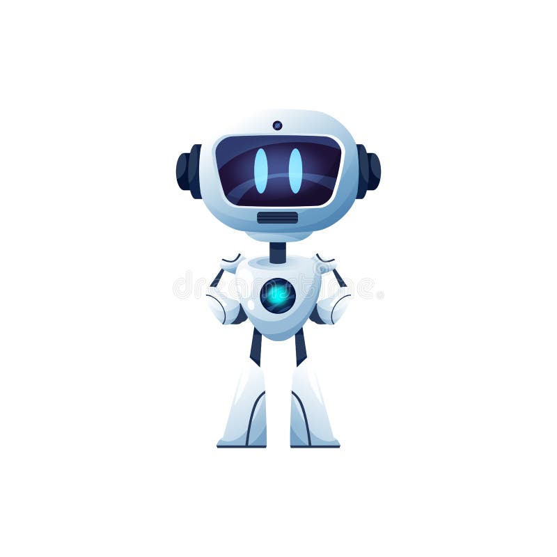 Personaj robot de desene animate cyborg sau personaj robot royalty free illustration