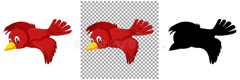 Personaje Adorable De Dibujos Animados De Pájaro Rojo Ilustración del  Vector - Ilustración de feliz, sonrisa: 191122741