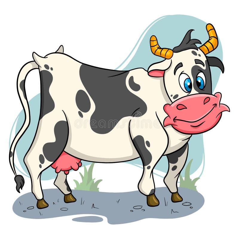 Personaje Animal Vaca Graciosa Al Estilo De Las Caricaturas Ilustración del Vector - Ilustración de horned, leche: 221195183 Personaje Animal Vaca Graciosa Al Estilo De Las Caricaturas Ilustración del Vector - Ilustración de horned, leche: 221195183