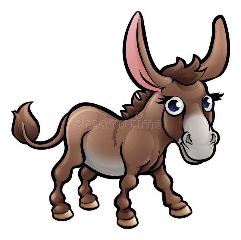 Personaje De Dibujos Animados De Los Animales Del Campo Del Burro Ilustración del Vector - Ilustración de aislado, dulce: 90014626 Personaje De Dibujos Animados De Los Animales Del Campo Del Burro Ilustración del Vector - Ilustración de aislado, dulce: 90014626