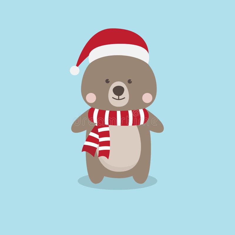 Personaje De Dibujos Animados Del Oso De La Navidad, Brown Lindo Teddy Bear  Con S Ilustración del Vector - Ilustración de cubo, pista: 104479181