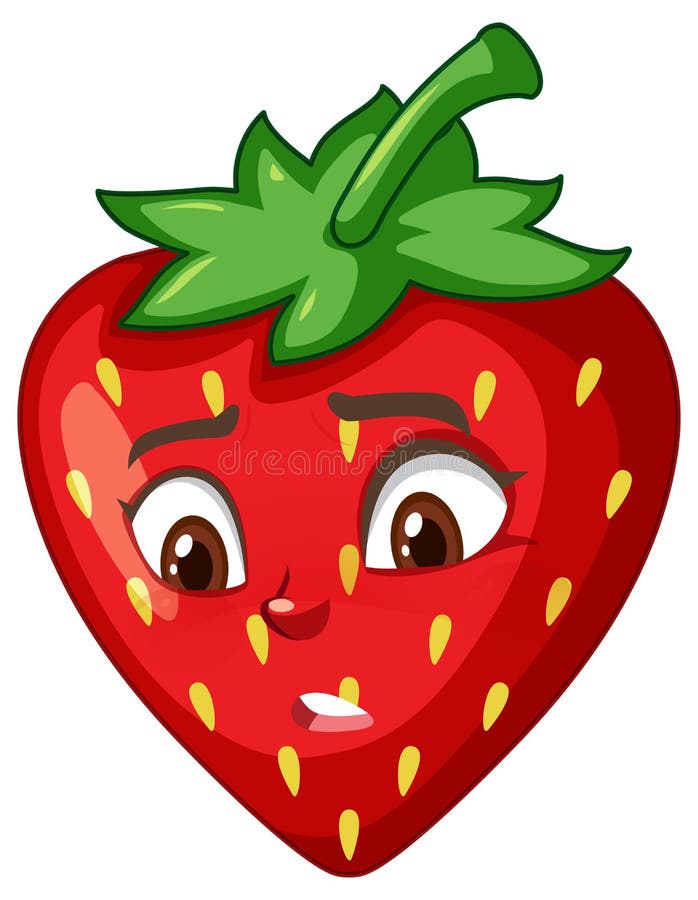 Personaje De Dibujos Animados De Fresa Con Expresión Facial Ilustración del Vector - Ilustración de marco, fruta: 212821285 Personaje De Dibujos Animados De Fresa Con Expresión Facial Ilustración del Vector - Ilustración de marco, fruta: 212821285