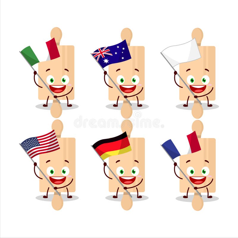 Personaje De Dibujos Animados De Rodillo Llevar Las Banderas De Varios Países Ilustración del Vector - Ilustración de harina, alimento: 203644835 Personaje De Dibujos Animados De Rodillo Llevar Las Banderas De Varios Países Ilustración del Vector - Ilustración de harina, alimento: 203644835