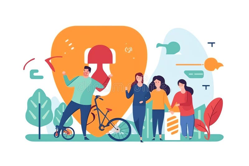 Personaje din domeniul afacerilor generative se află sub acoperire vector illustration