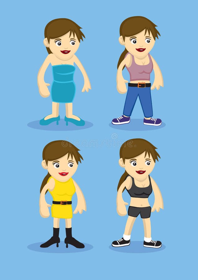 Personajes De Dibujos Animados De La Moda De Las Mujeres Ilustración del Vector - Ilustración de camisa, calzado: 49682770 Personajes De Dibujos Animados De La Moda De Las Mujeres Ilustración del Vector - Ilustración de camisa, calzado: 49682770