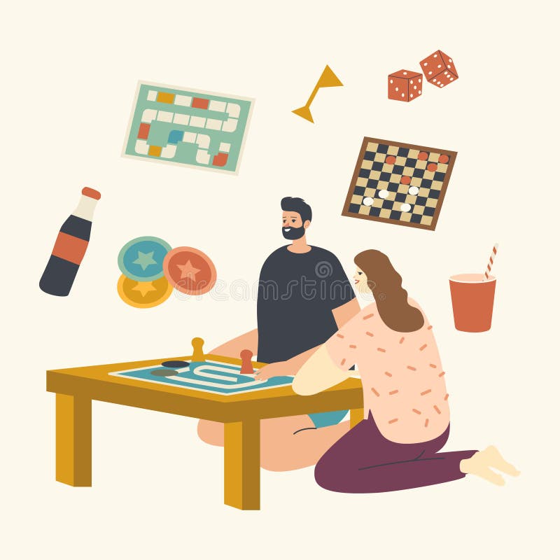 Personajes Jóvenes De Ambos Sexos Sentados En Mesa Jugando a Juegos De Mesa. Actividad De Fin De Semana De Recreación De Tiempo Li Ilustración del Vector - Ilustración de figura, hombre: 193084952 Personajes Jóvenes De Ambos Sexos Sentados En Mesa Jugando a Juegos De Mesa. Actividad De Fin De Semana De Recreación De Tiempo Li Ilustración del Vector - Ilustración de figura, hombre: 193084952