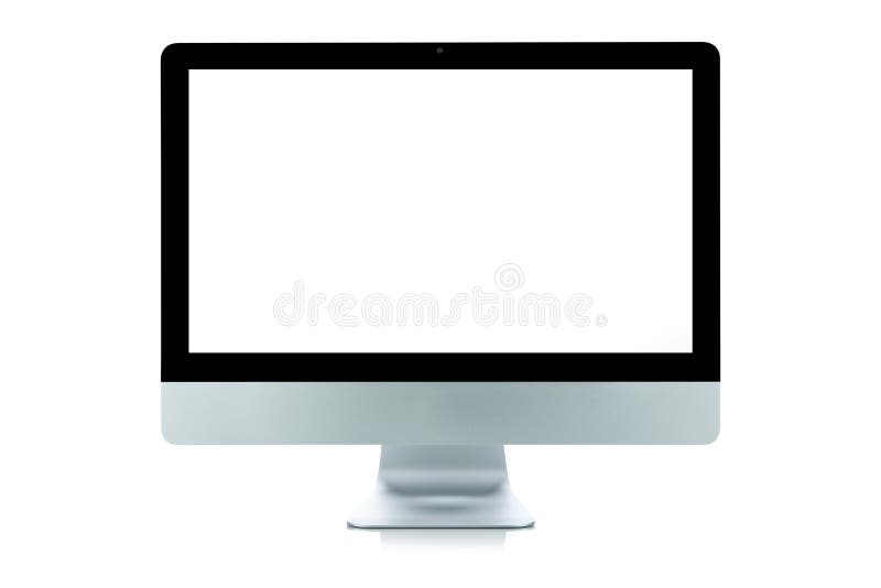 Personal Computer (clipping path included) stock image