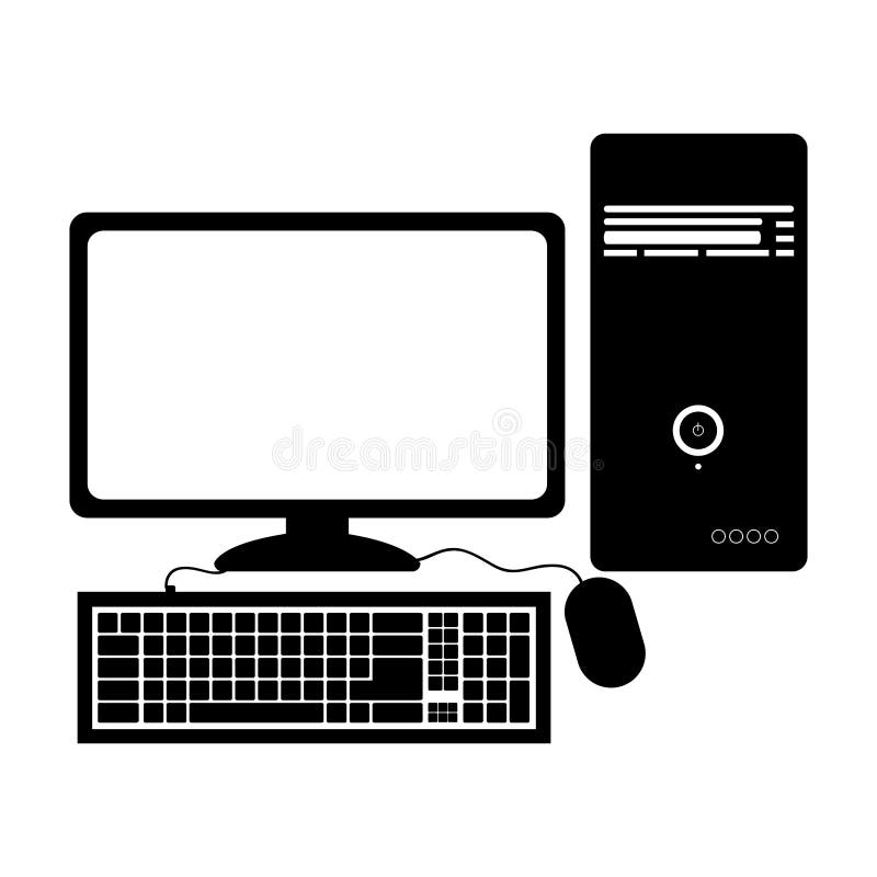 Personal computer stock vector. Illustration of graphics - 33134541