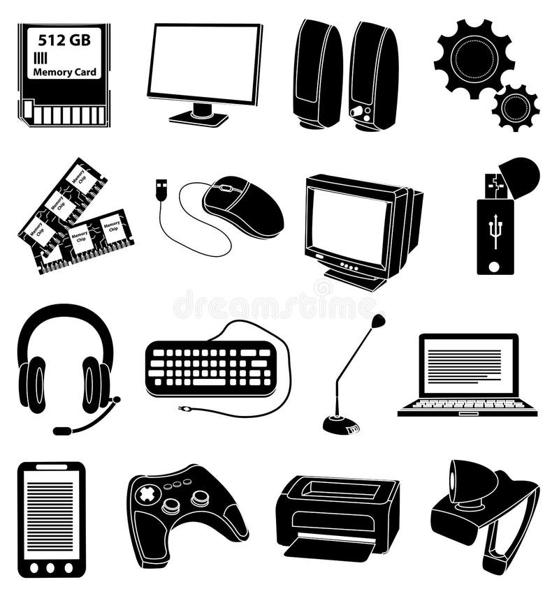 Sketches of Desktop Computers Stock Illustration - Illustration of sketch,  artistic: 31117432