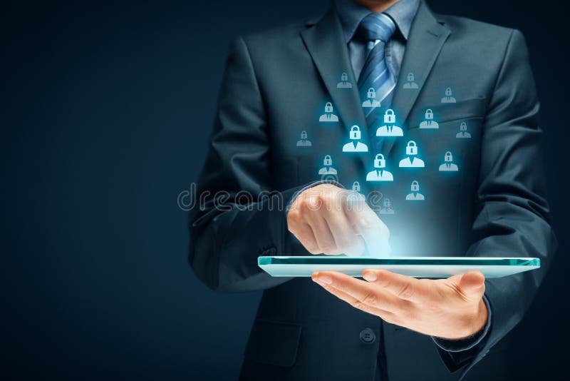 Personal data protection concept royalty free stock photography