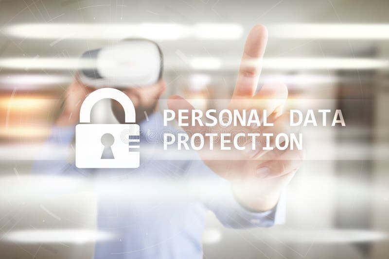 Personal data protection, Cyber security and information privacy. GDPR. stock images