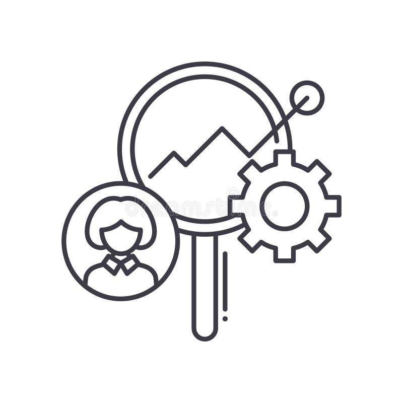 Personal Growth Icon, Linear Isolated Illustration, Thin Line Vector