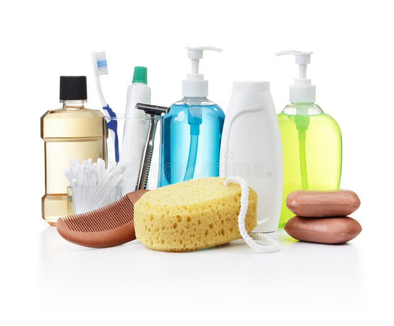 Personal hygiene products stock photo. Image of bottle 13324190