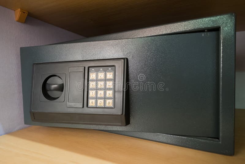 Personal safe in hotel room